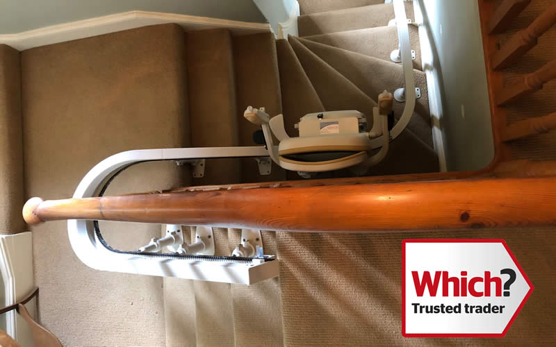 Stairlifts for curved stairs