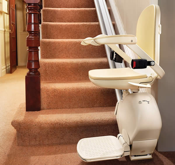 Reconditioned stairlifts supplied and fitted for straight stairs from £950